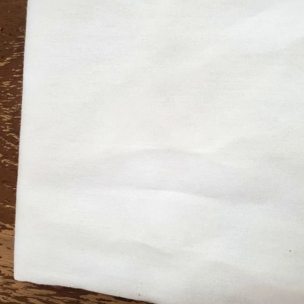 Vintage Hand Embroidered Floral Pillowcases White Cotton Pair 2 Cottagecore